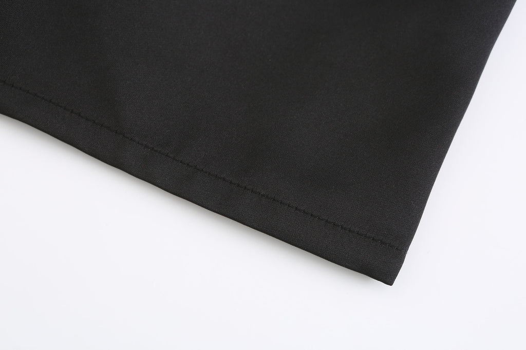 BLACK ACETATE TANK TOP