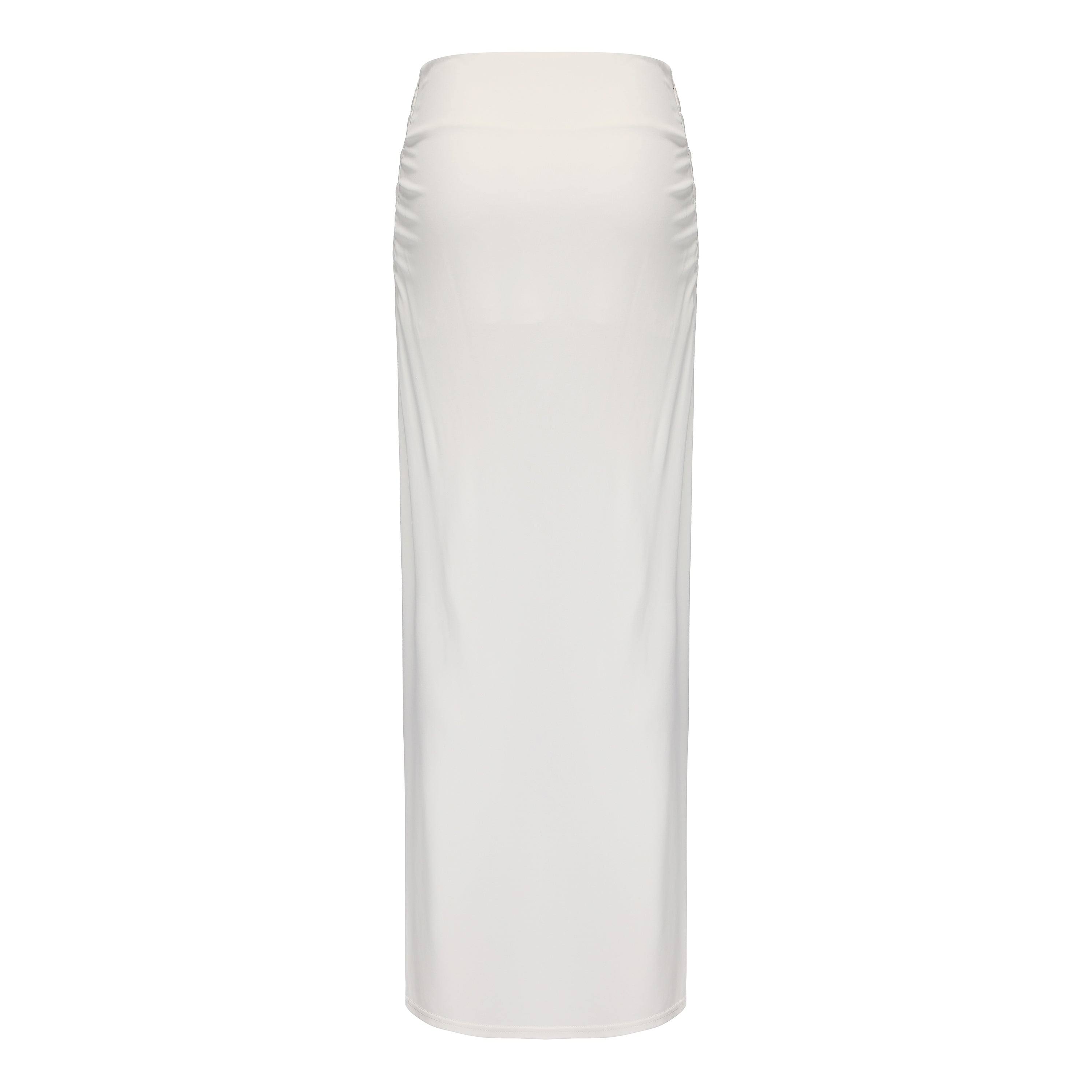 White Side Split Skirt