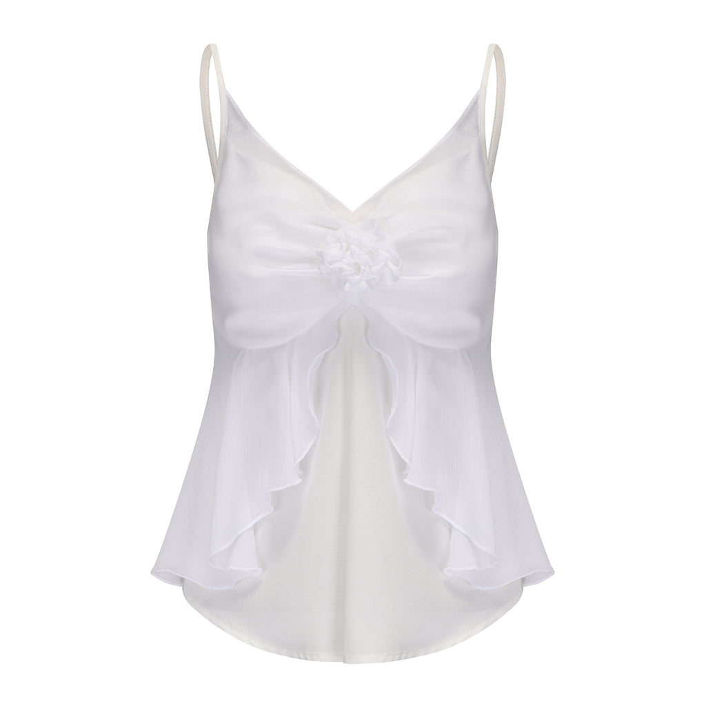 White Floral Camisole