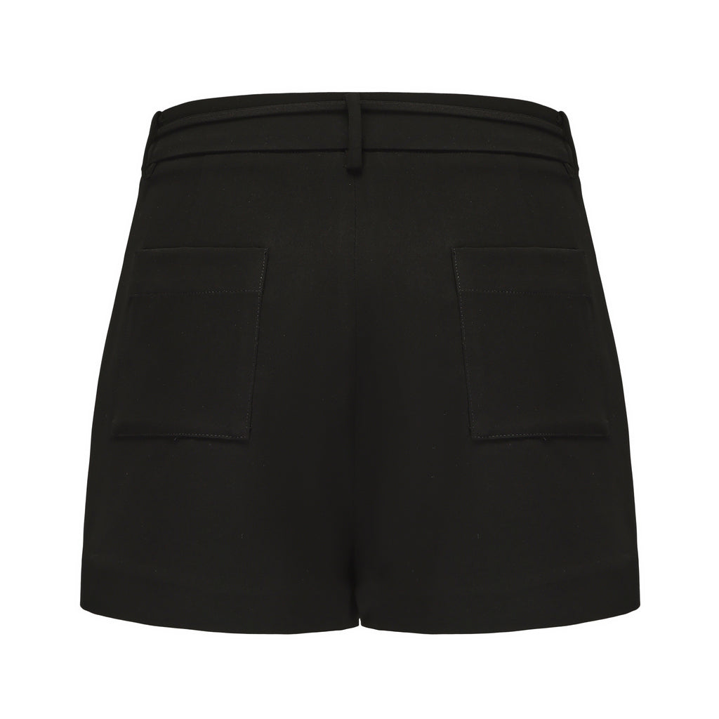 Black Tencel Shorts