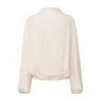 White Satin Ribbon Blouse