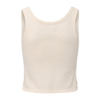 White knit halter top