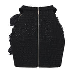 Black Woven Halter Top & Dress