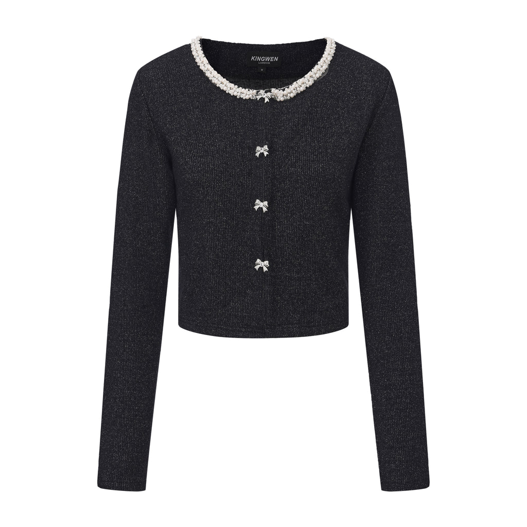 Black Knitted Cardigan