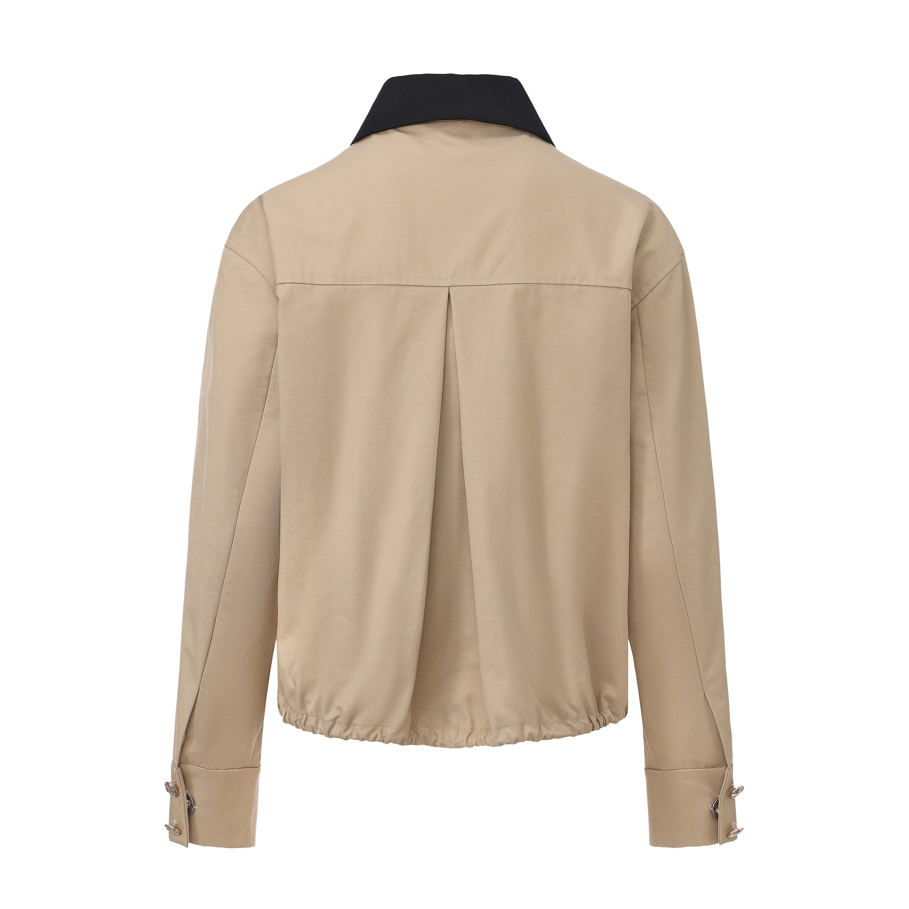 Light Coffee short Beaded Jacket