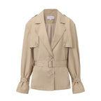 Light Coffee Long Trench Coat