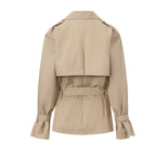 Light Coffee Long Trench Coat