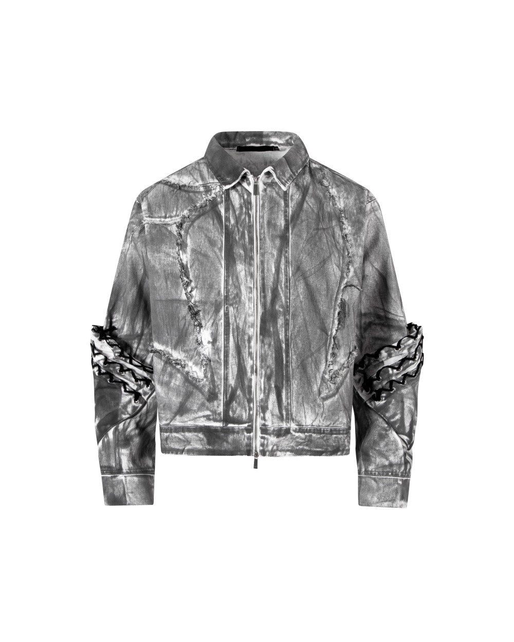 Spaced Metal Gather Jacket