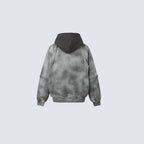 Patched Distressed Hoddie