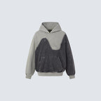 Curved Distressed Hoodie