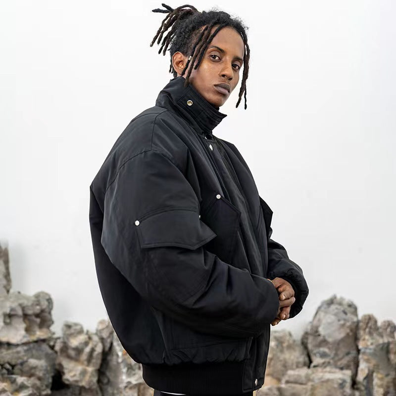 Oversized Waterproof Down Bomber Jacket