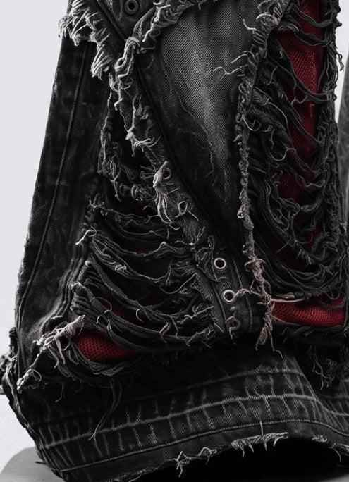 Ripped Devil Blood Baggy Pants