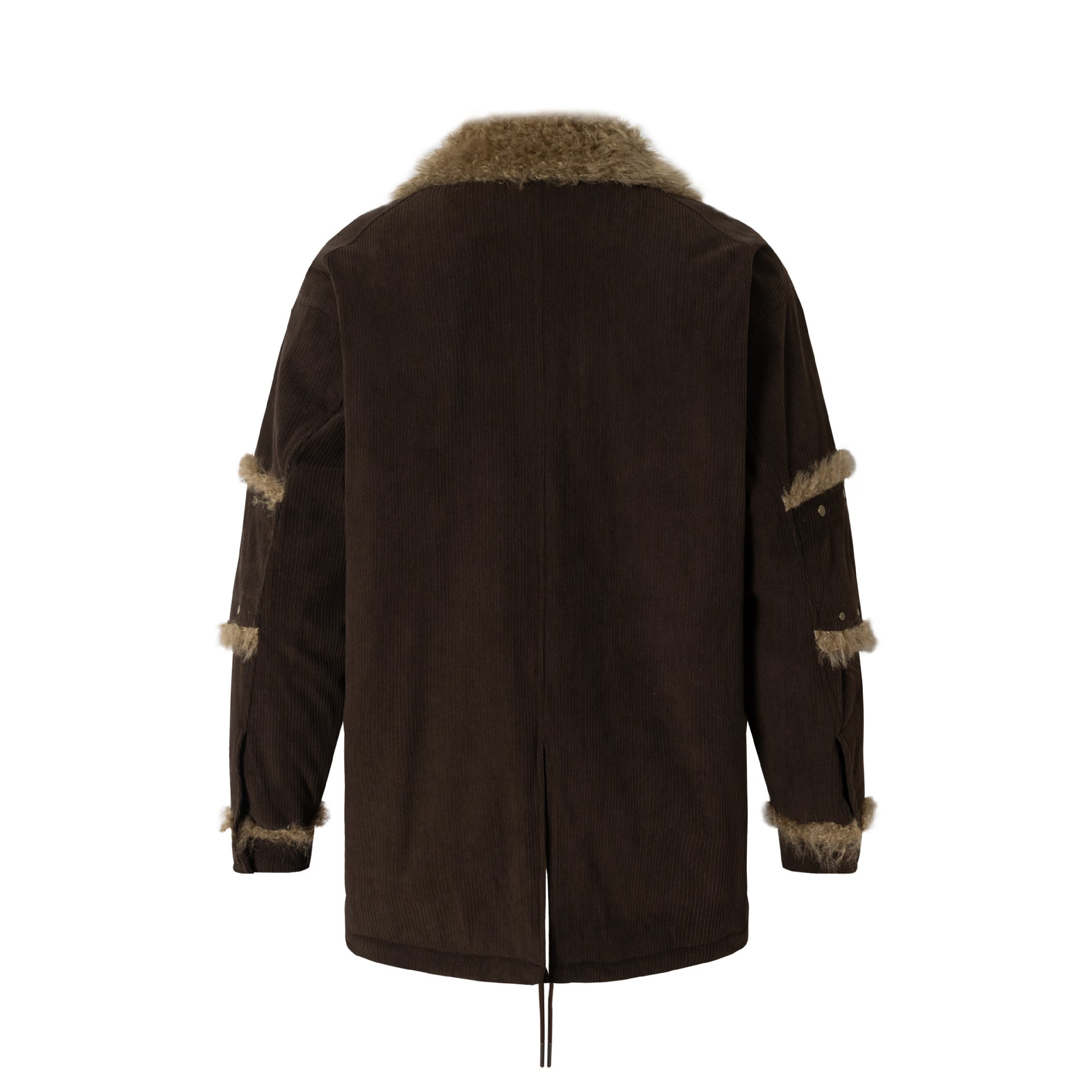 Brown Faux Fur Heavy Hunter Coat