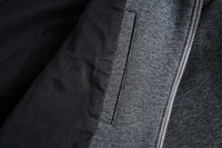 Grey Detachable Faux Fur Neck Hiking Jacket