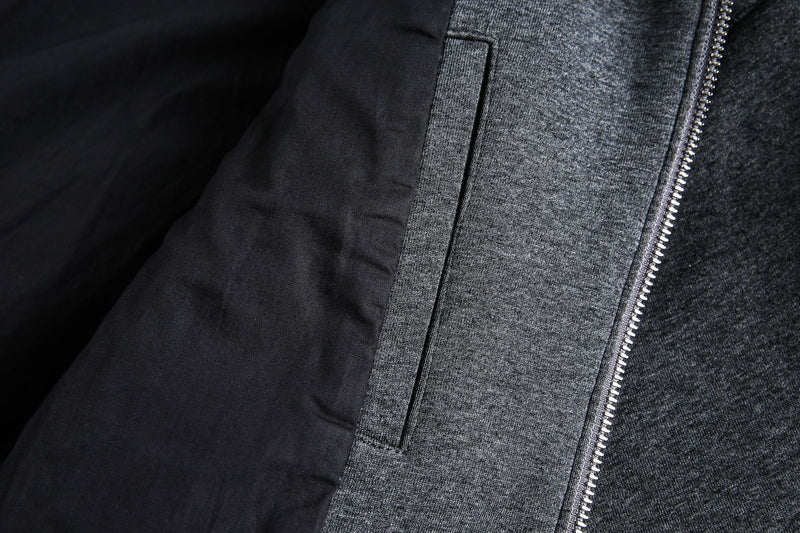 Grey Detachable Faux Fur Neck Hiking Jacket