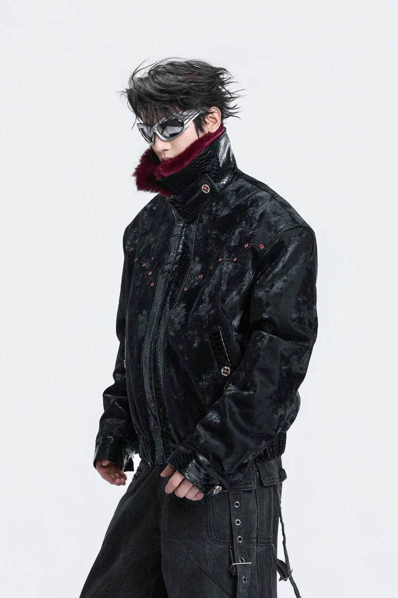 Reversible Mink Fur Puffer Jacket