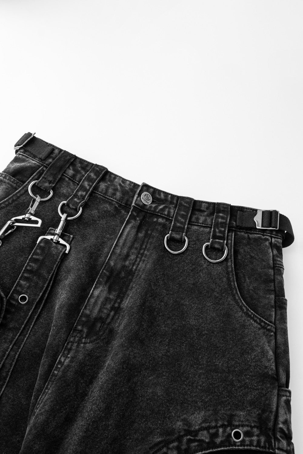 Detachable Cargo Denim Pants