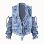 DENIM DETACHABLE JACKET