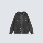 Napoleon Pyramid Stud Zip-up Hoddie