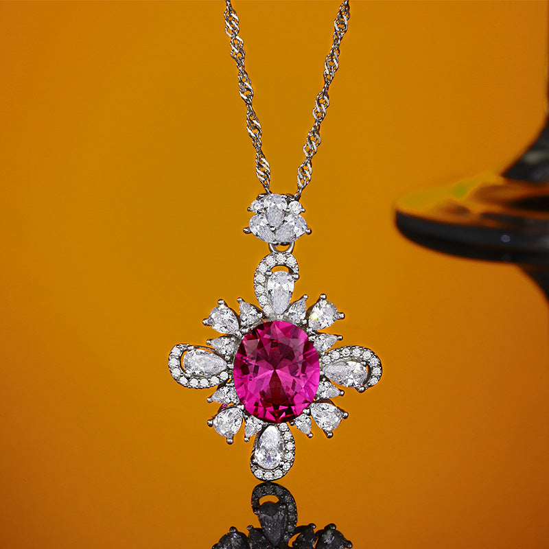 PINK CROWN NECKLACE II