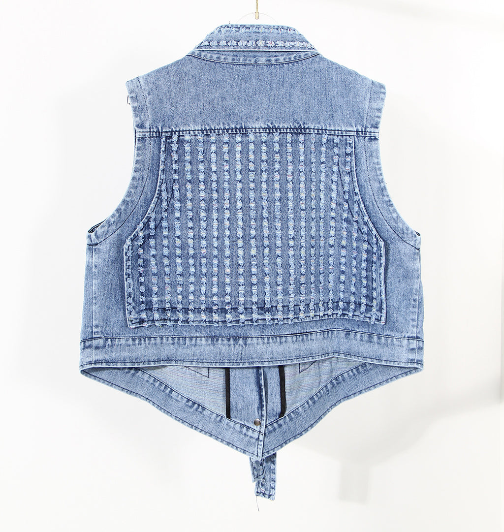 DENIM DETACHABLE JACKET
