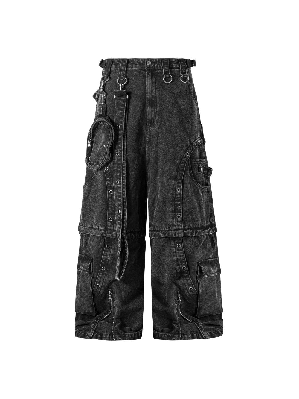 Detachable Cargo Denim Pants