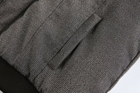 Grey Faux Fur Hooded Flight Jacket