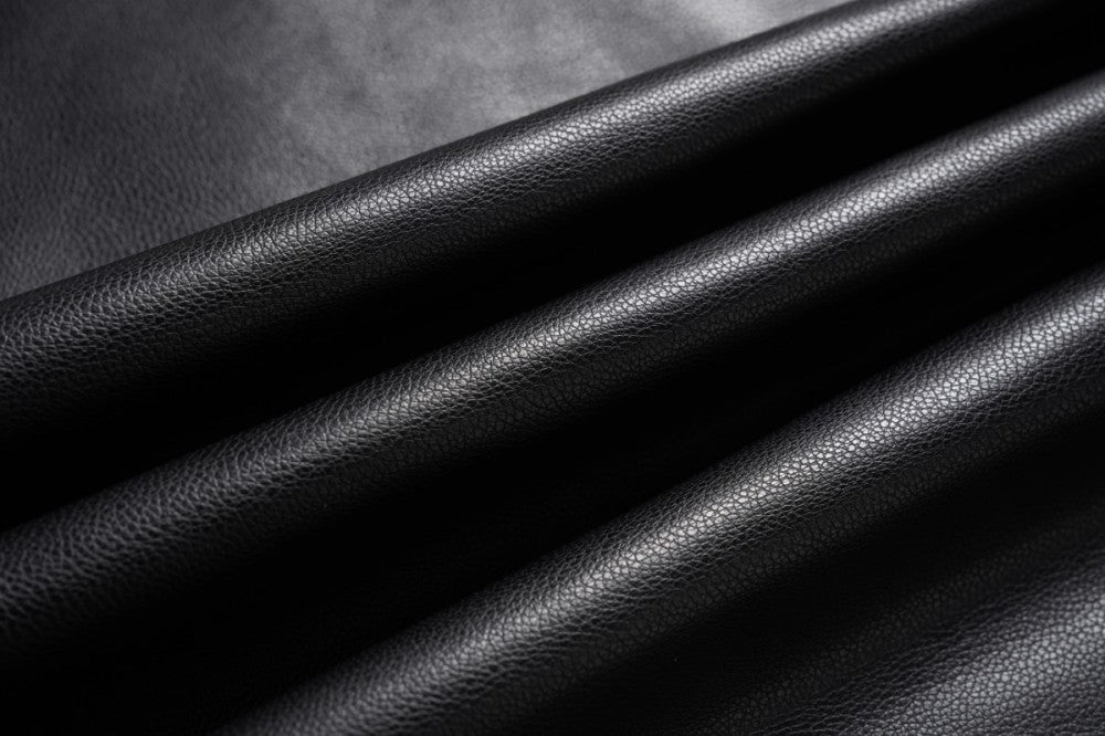 Faux Leather W Zip-up Jacket