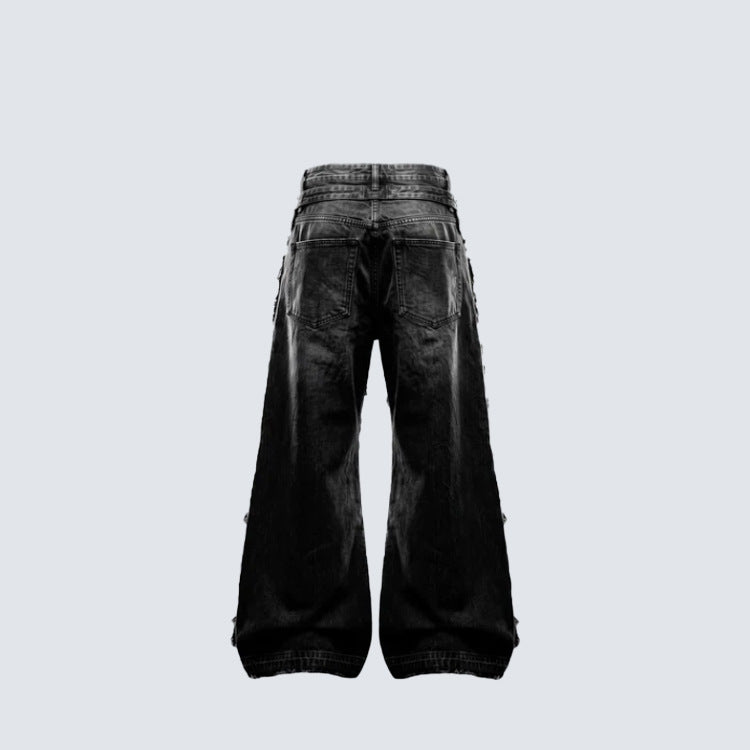 Ripped Devil Blood Baggy Pants