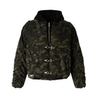 Army Green Hooded Layer Jacket