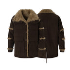Brown Faux Fur Heavy Hunter Coat