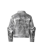 Spaced Metal Gather Jacket