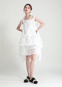 GATHERED STRING DRESS