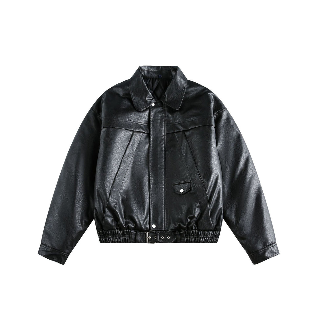 Detachable Fleece Neck Oversized Flight Bomber Jacket