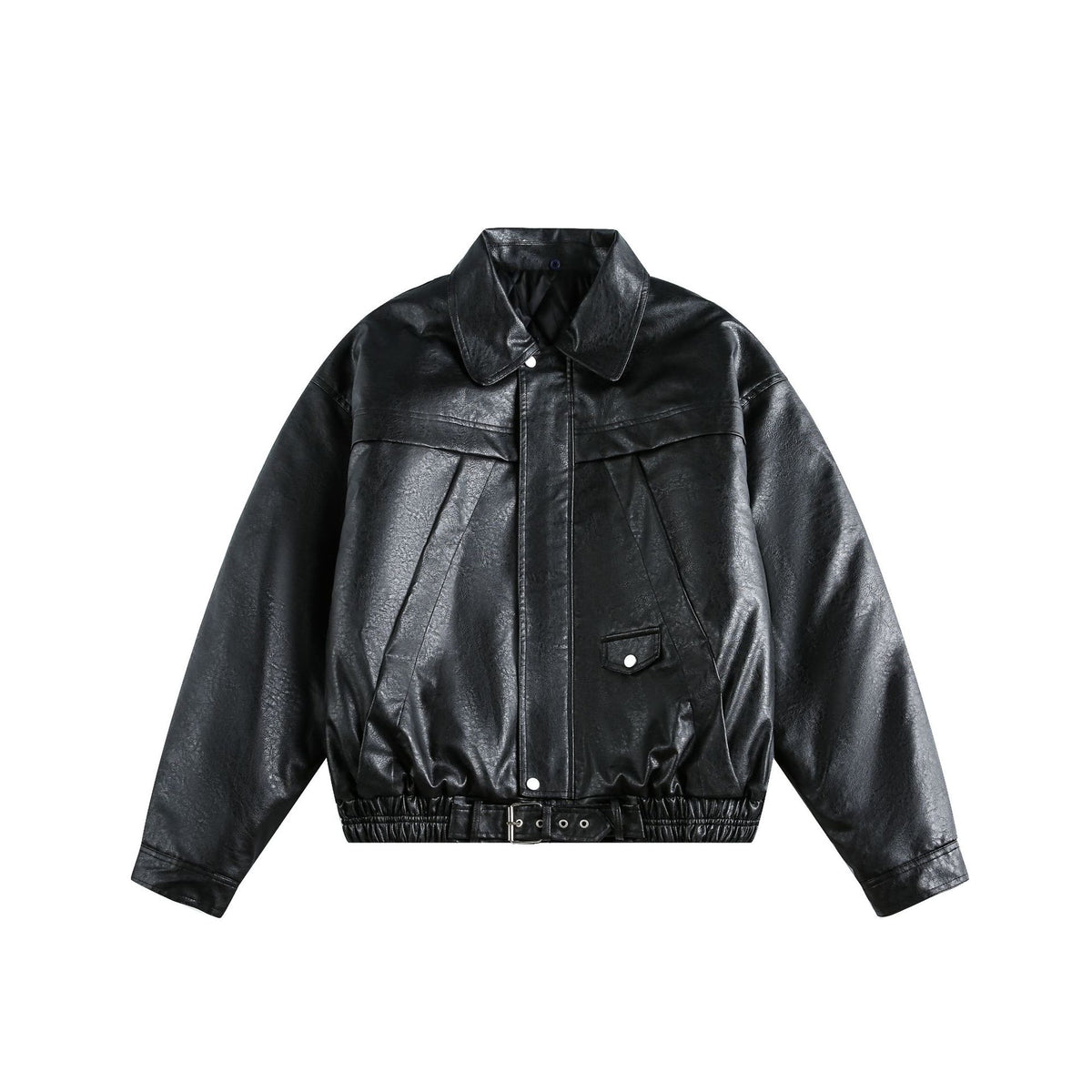 Detachable Fleece Neck Oversized Flight Bomber Jacket