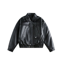 Detachable Fleece Neck Oversized Flight Bomber Jacket