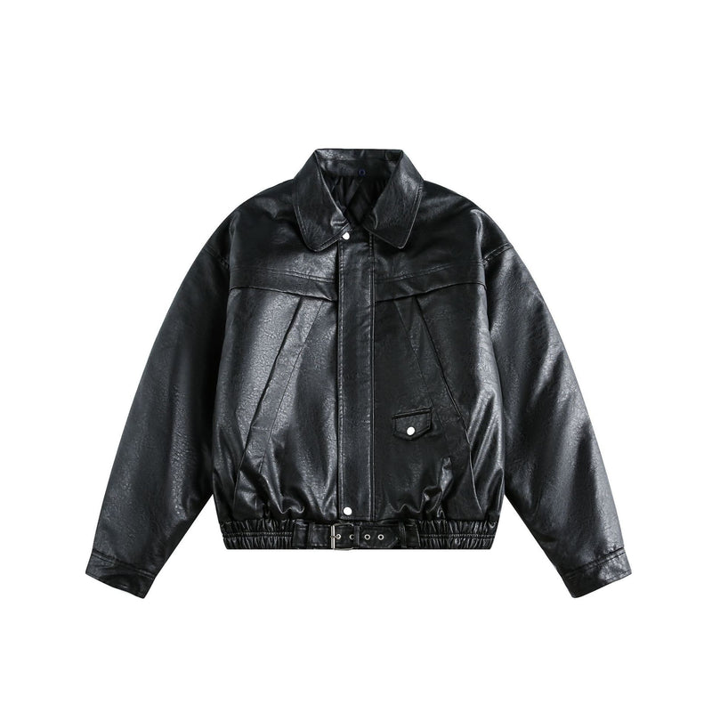 Detachable Fleece Neck Oversized Flight Bomber Jacket