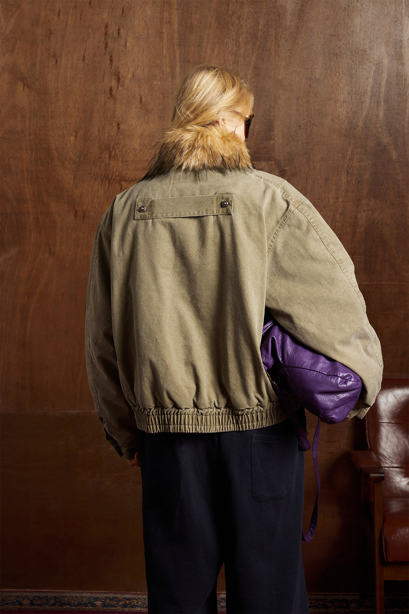 Classic Baggy Flight Funnel Denim Jackets