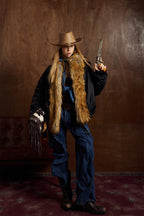 Oversize Faux Fur Flight Bomber Jacket