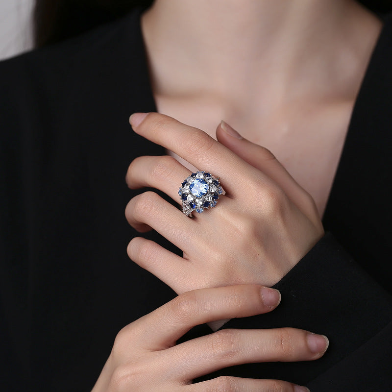 ROYAL BLUE QUEEN RING
