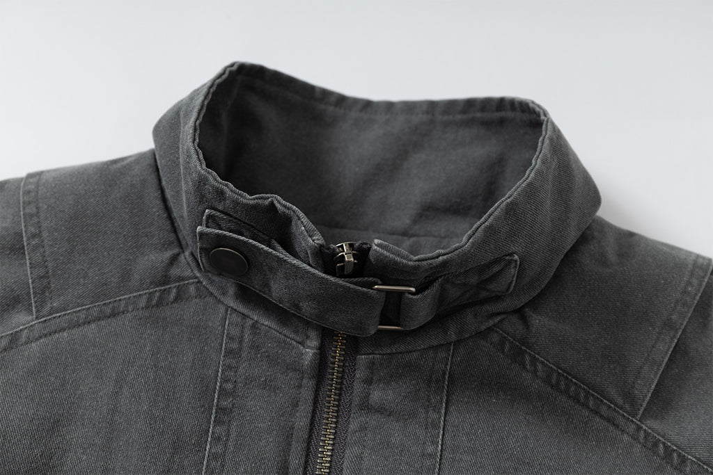 Classic Baggy Flight Funnel Denim Jackets