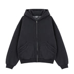 Oversized Double Pocket Zip Up Hoodies