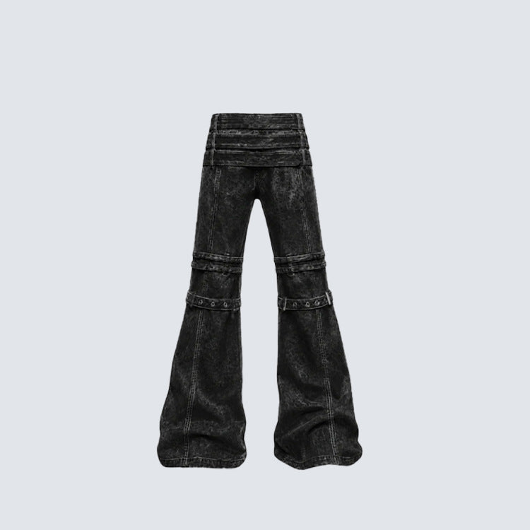Black Punk Bondage Pants