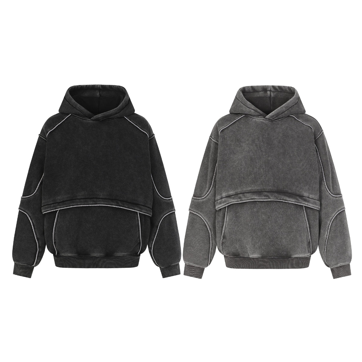 Oversized Layered Hoodie