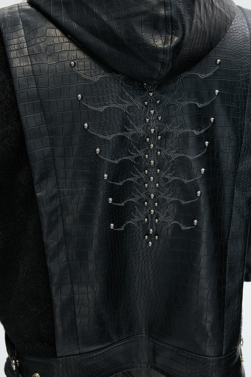 Croc Hooded Puffer Jacket