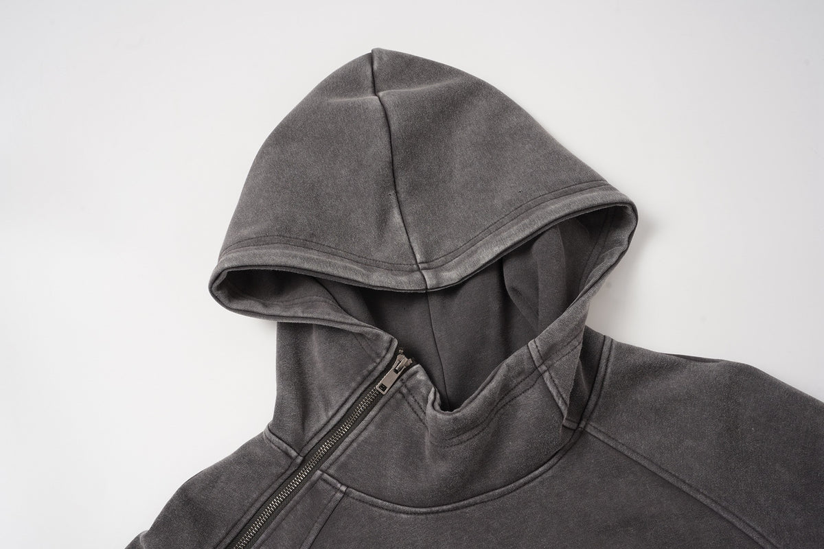 Asymmetric Zipped Hoddie