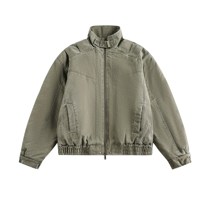 Classic Baggy Flight Funnel Denim Jackets