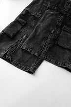 Detachable Cargo Denim Pants