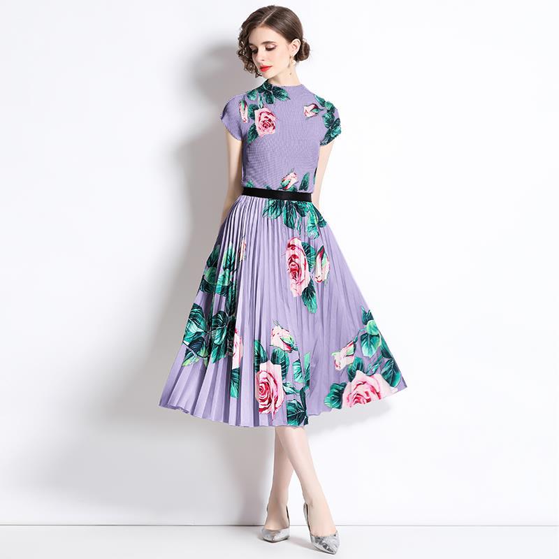 FLORA PLEATED DRESS