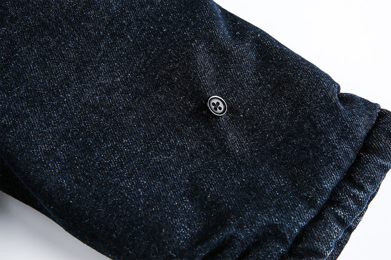 Detachable Faux Fur Denim Jacket